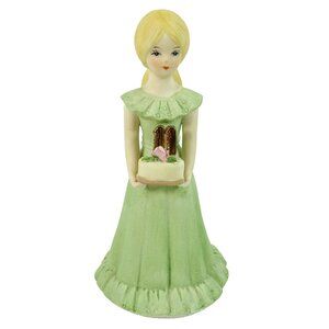 Growing Up Birthday Girls 11 Years Old Birthday Figurine Vintage Enesco 1981
